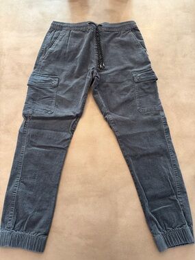 😎 Tony Hawk Men's Cargo Jogger Pants in Charcoal